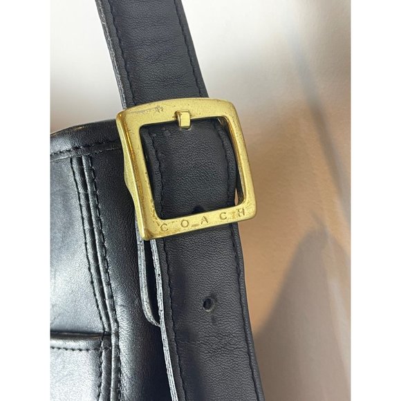 Coach Black Leather Classic Crossbody Messenger Bag With Adjustable Strap - Picture 3 of 15